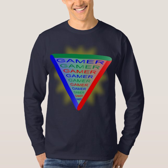 Ultimate Gamer 3 spelkonsollens färger RGB T Shirt (Framsida)