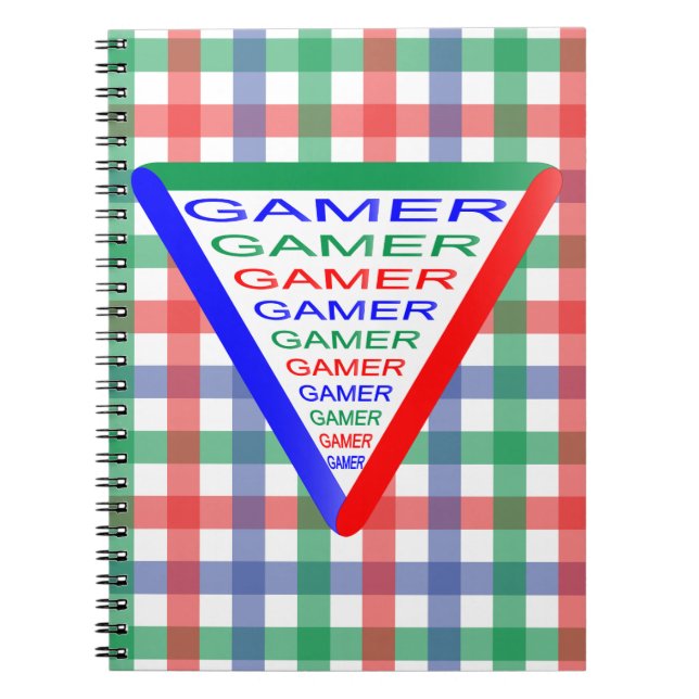 Ultimate Gamer 3-spelsystemet Färg RGB Anteckningsbok (Framsidan)
