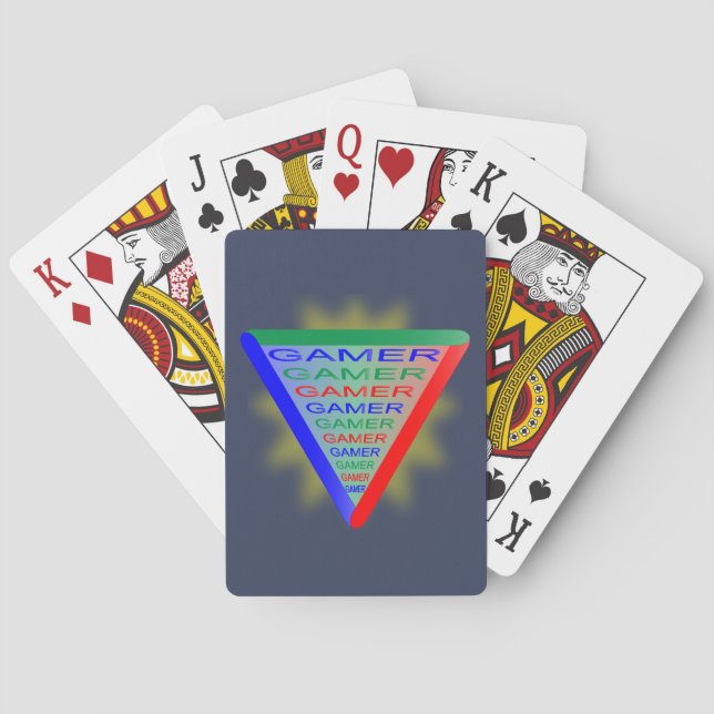 Ultimate Gamer 3-spelsystemet Färg RGB Casinokort (Baksidan)