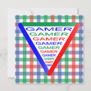 Ultimate Gamer 3-spelsystemet Färg RGB Inbjudningar
