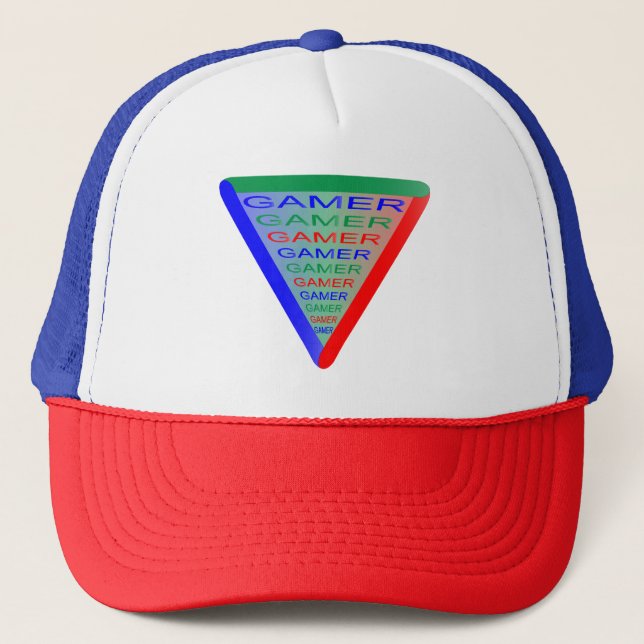Ultimate Gamer 3-spelsystemet Färg RGB Keps (Framsida)