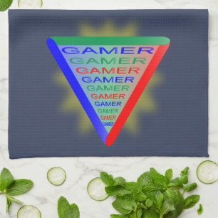 Ultimate Gamer 3-spelsystemet Färg RGB Kökshandduk
