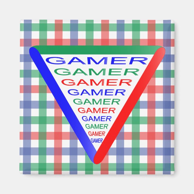 Ultimate Gamer 3-spelsystemet Färg RGB Magnet (Framsidan)