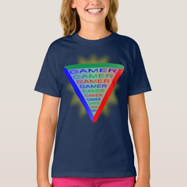 Ultimate Gamer 3-spelsystemet Färg RGB T Shirt (Framsida)