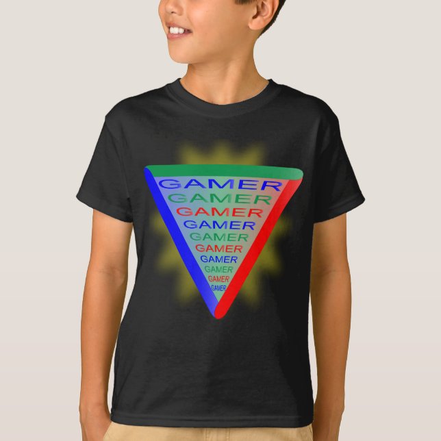 Ultimate Gamer 3-spelsystemet Färg RGB T Shirt (Framsida)