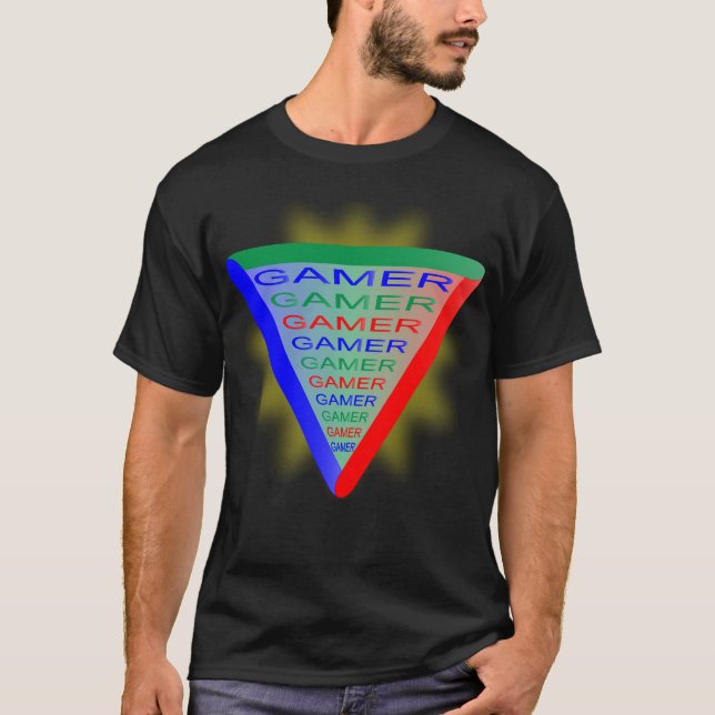 Ultimate Gamer 3-spelsystemet Färg RGB T Shirt (Framsida)