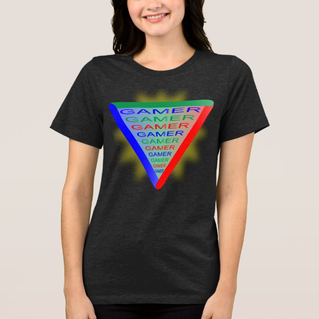 Ultimate Gamer 3-spelsystemet Färg RGB T Shirt (Framsida)