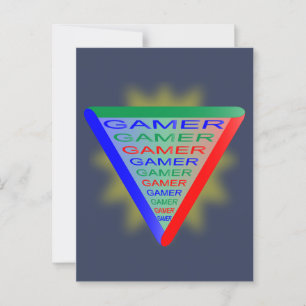 Ultimate Gamer 3-spelsystemet Färg RGB Vykort