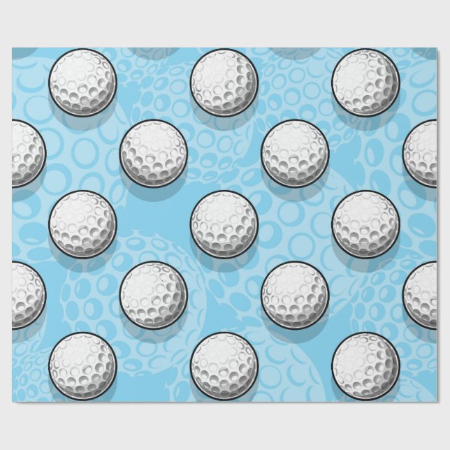 Ultimate Golf Party Blå Presentpapper (Platt)