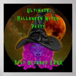 Ultimate Halloween-häxparty 31 okt Poster