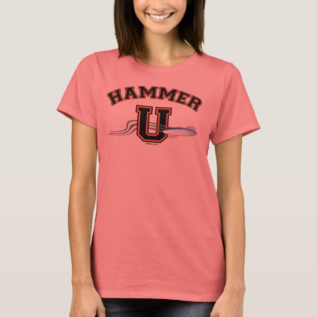 Ultimate HAMMER U-ORANGE BLACK Tee (Framsida)