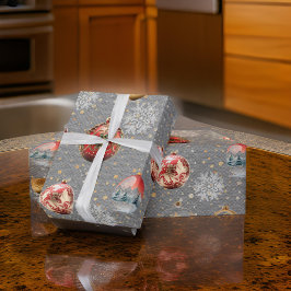 Ultimate Julgran Lökar Steel Grått Presentpapper