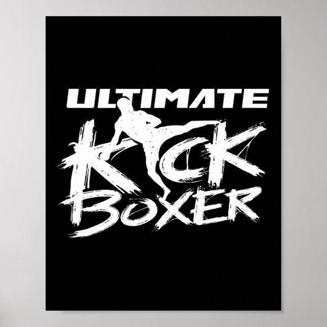 Ultimate Kickboxer Kickboxning Kickbox Sparkboxnin Poster (Framsidan)