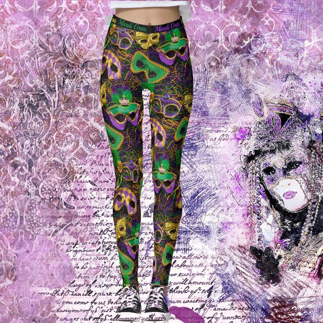Ultimate Mardi Gras Leggings Redo till Party (Skapare uppladdad)