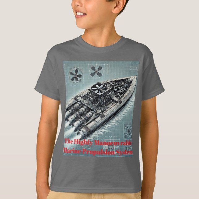 "Ultimate Marine Propulsion" Designad T-Shirt (Framsida)