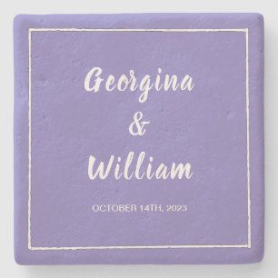 Ultimate Mauve Bröllop Bride & Groom Elegant Stenunderlägg