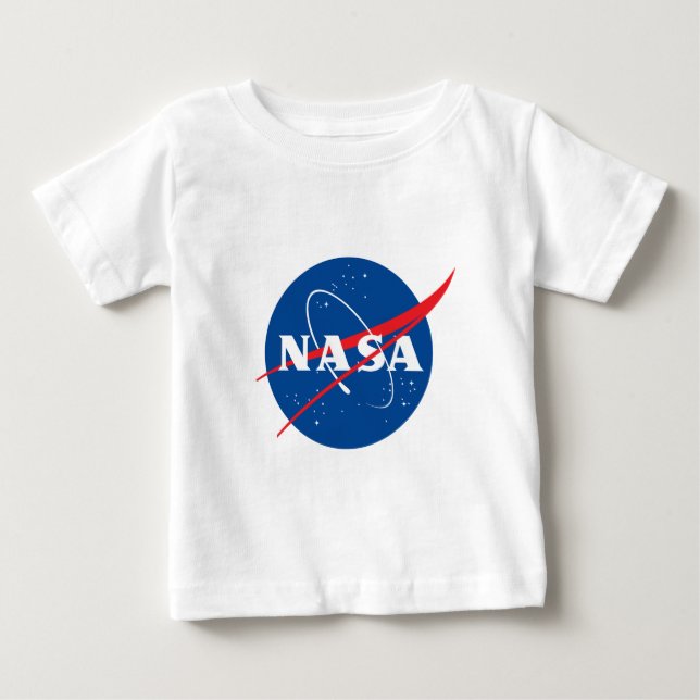 Ultimate NASA-Logotyp Rocket White Soft Cotton T Shirt (Framsida)