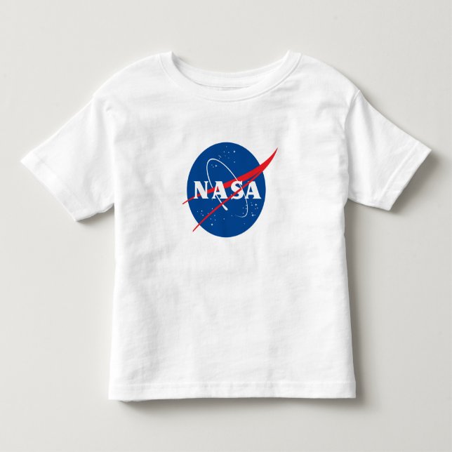 Ultimate NASA-Logotyp Rocket White Soft Cotton T Shirt (Framsida)