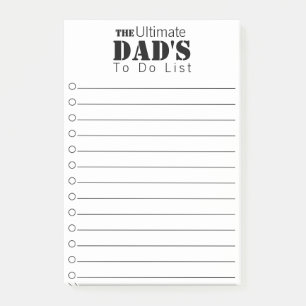 Ultimate Pappa att göra-lista Post-it Block