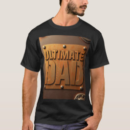 Ultimate Pappa Metallisk Platta Pappagåva T Shirt