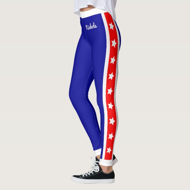 Ultimate Patriot USA Stars och stripes Leggings (Vänster)