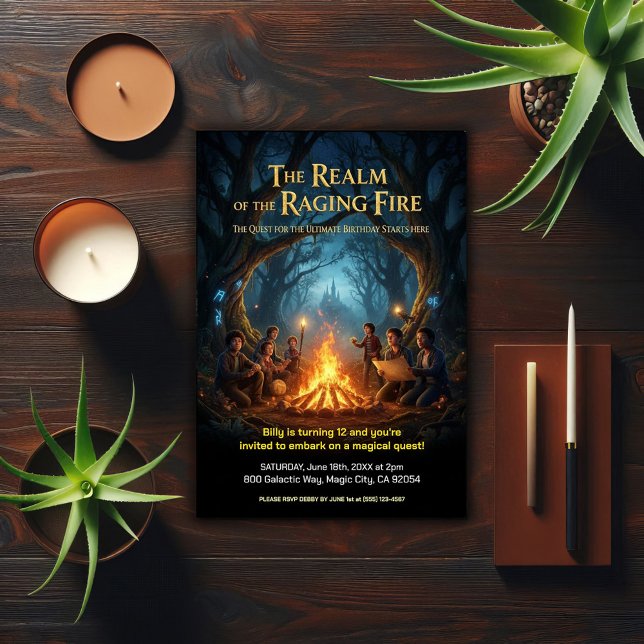 Ultimate Quest Adventure Birthday Party Inbjudningar (Skapare uppladdad)