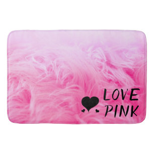 Ultimate Shock rosa Fuzzy Faux Päls Badrumsmatta