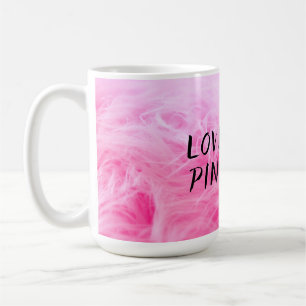 Ultimate Shock rosa Fuzzy Faux Päls Kaffemugg