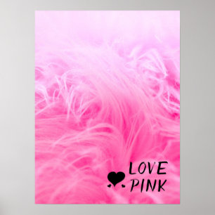 Ultimate Shock rosa Fuzzy Faux Päls Poster