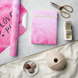 Ultimate Shock rosa Fuzzy Faux Päls Presentpapper