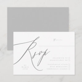 Ultimate Simple Light Grått White Modern Hand Type OSA Kort