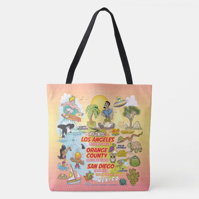 Ultimate SoCal Tote Bag Tygkasse (Framsida)