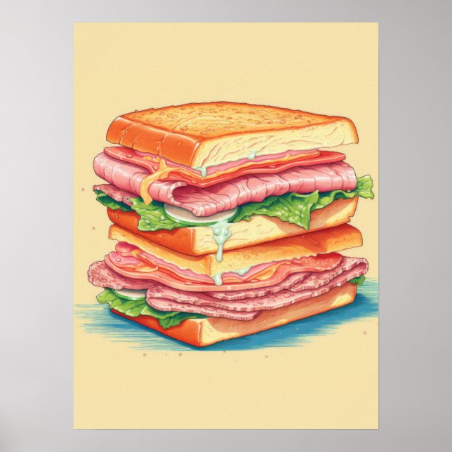 Ultimate Stacks Sandwich Poster (Framsidan)