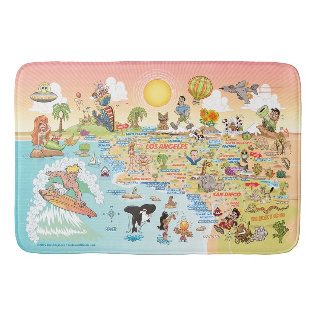 Ultimate Sunny California Bath Mat Badrumsmatta (Framsidan)