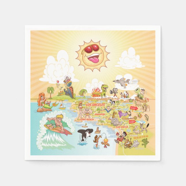 Ultimate Sunny California Pappersservett (Framsidan)