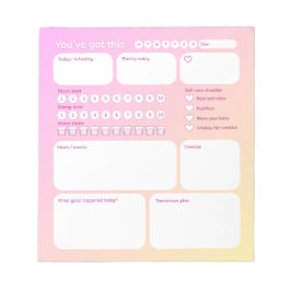 Ultimate Wellness Planner Anteckningsblock