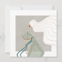 Ultra Chic Lady Bella Mode Art Card