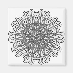 Ultra Coola Mandala Design #1 Magnet