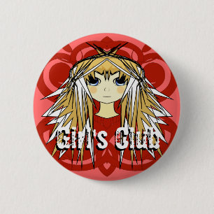 Ultra Cute Anime Girl's Klubb eller Girl's Night O Knapp