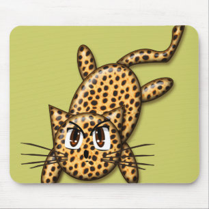Ultra Cute Anime Leopard Kattunge Musmatta
