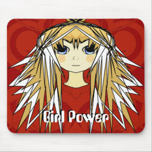 Ultra Cute Girl Power Anime Girl Vild Long Hair Musmatta