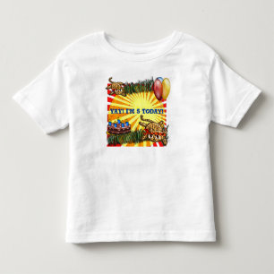 Ultra Cute Leopard Safari Birthday-inbjudan T-shirt