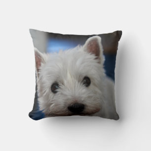Ultra Cute Pestie Westie White Terrier Kudde