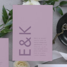 Ultra Dammig Ros Lila Modern Fet Stor Monogram