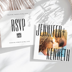 ULTRA ENKEL FET NAMN FOTO SQUARE QR CODE-OSA SPARA DATUMET