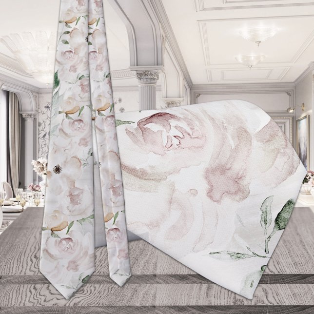 Ultra  Garden Peony Bröllop Neck Tie Slips (Skapare uppladdad)