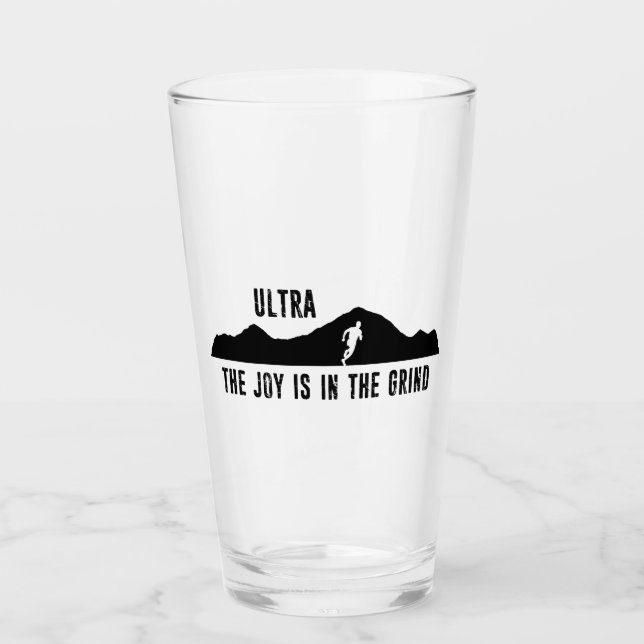 Ultra, glädjen är i mitten glaskopp (Framsida)