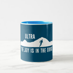 Ultra, glädjen är i mitten Två-Tonad mugg