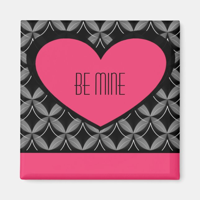 Ultra Glam Heart Magnet, Bright Rosa Magnet (Framsidan)