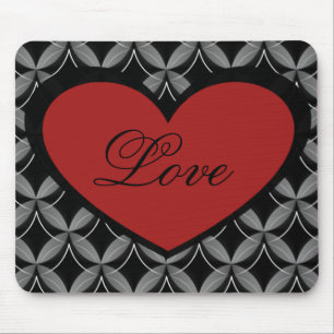 Ultra Glam Heart Mousepad, Red Musmatta